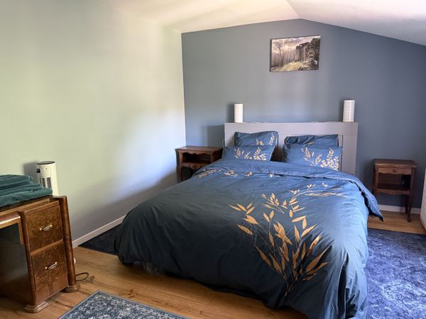 The blue bedroom