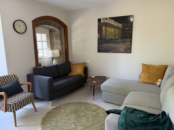 The sitting room sofas